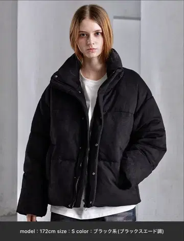 [ CLEL ] 볼륨 하이넥 숏 패딩 자켓