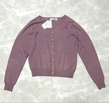 택 포함 새상품 MISCH MASCH 비쥬 가디건 라벤더 38