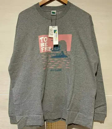 새상품 OFFSHORE 오프쇼어 롱T 낚시꾼 디자인 그레이