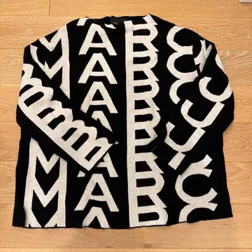 MARC JACOBS 니트 XL 블랙 화이트
