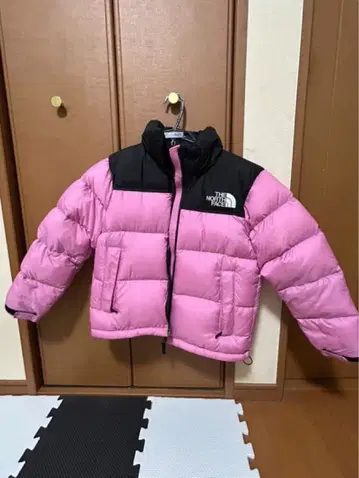 THE NORTH FACE 다운 자켓 핑크/블랙