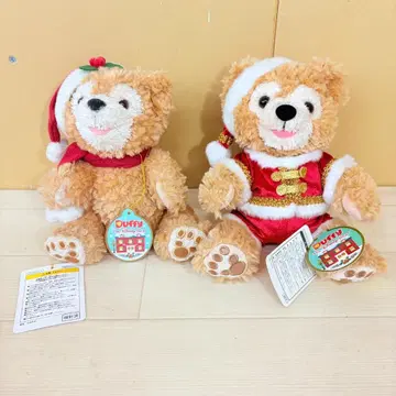 [ 2개 세트 ] 더피 봉제 인형 오르골 산타클로스