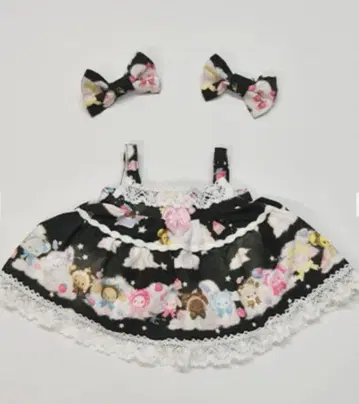 BABY 쿠먀쨩의 포근포근 하늘에서 Tea Party 패턴 쿠먀쨩 JSK