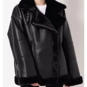 jouetie 쥬에티 에코 무스탕 라이더스 블랙