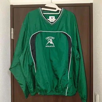 CENTURY ATHLETICS 그린 컬러 나일론 풀오버