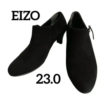 EIZO 에이조 23cm 스웨이드 느낌 숏 부티 블랙