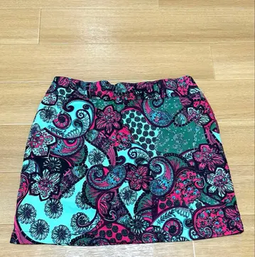 Lemon 골프 스커트 페이즐리 무늬 여성용 28 사이즈