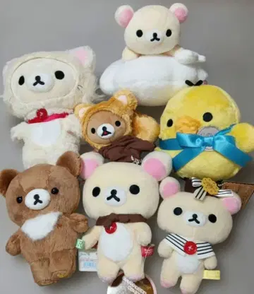 리락쿠마 봉제 인형 세트