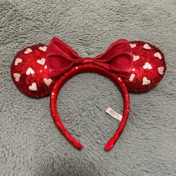 Disney 디즈니 빨간색 하트 머리띠