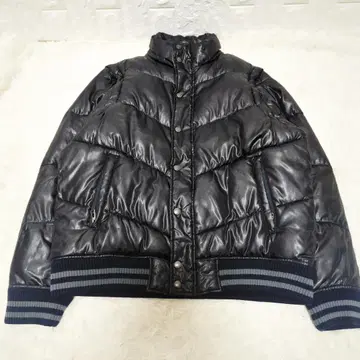 00s Archive y2k Nylon 자켓 광택 짧은 기장 2WAY