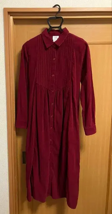 scandia woods/면 100% 빈티지 2WAY 빨간색 원피스/프리