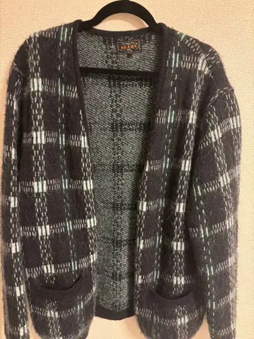 BEAMS 보타니컬 자카드 가디건