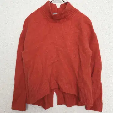 앙피로|울 캐시미어 하이넥 니트 [ S ] 뒷면 센터 심 워셔블