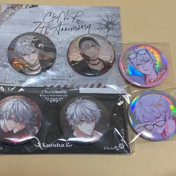 니지산지 쿠츠하 ChroNoiR 기념 레트로 스타일 캔뱃지 세트