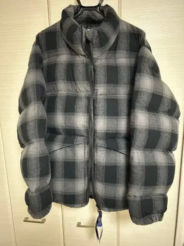 Penfield 옴브레 체크 무늬 충전솜 다운 자켓 L 사이즈 블랙