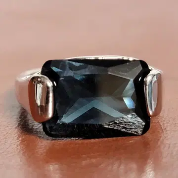 빈티지 상품 파란색 돌 반지 블루스톤링 시스루