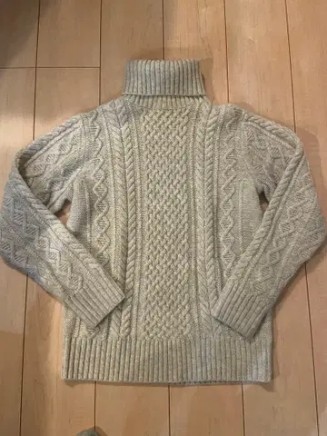 ESTNATION 케이블 짜임 터틀넥 스웨터 에스트네이션