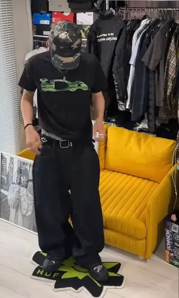 ida sply 카모플라쥬 T셔츠 S