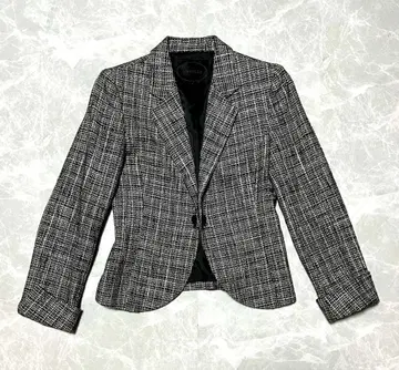 새상품급 UNTITLED 트위드 자켓 일본제 1 노카라 세레모니