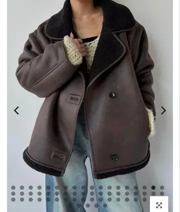 efu FAUX MOUTON 오버사이즈 재킷