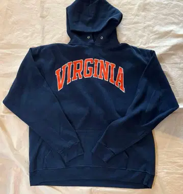 VIRGINIA 로고 네이비 후드티 XL