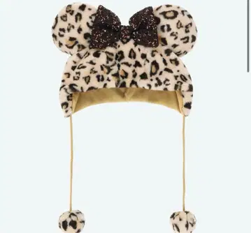 [ 택 포함 미사용 새상품 ] 브라운 표범 무늬 팬캡