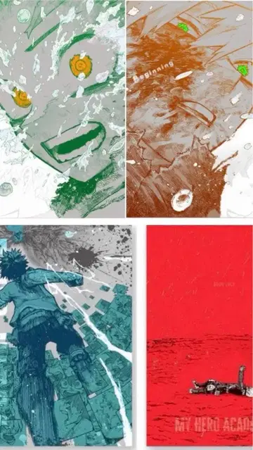나의 히어로 아카데미아 원화전 포스터