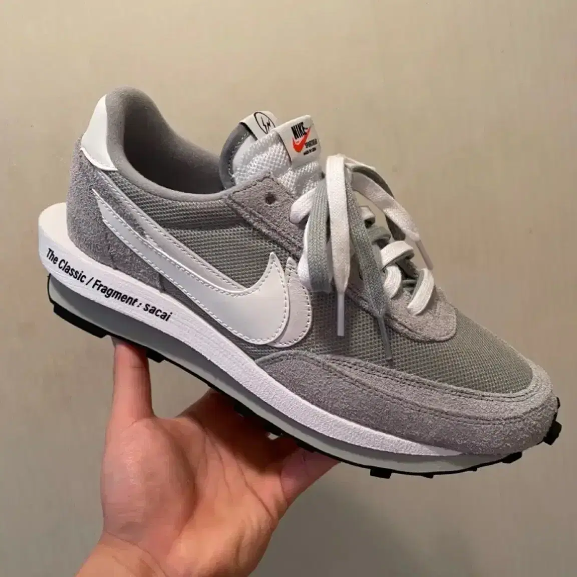 Nike x Sacai x Fragment LDWaffle Light Smoke Grey 270