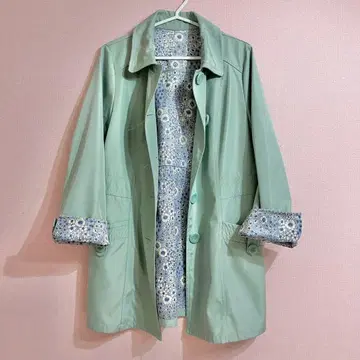 새상품급 GraceGallery 스프링 코트 그린