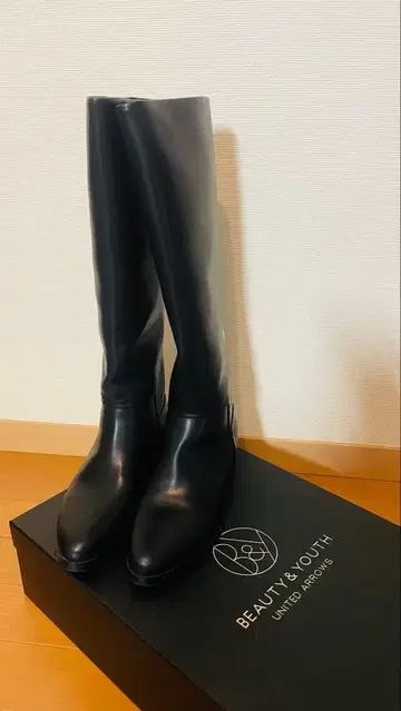 BEAUTY&YOUTH UNITED ARROWS 가죽 롱 부츠