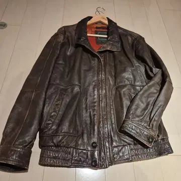 80년대, 90년대 브라운 가죽 자켓