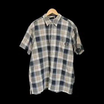 Dickies 반팔 옴브레 체크 셔츠