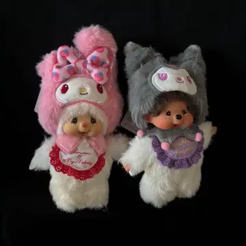 미사용 새상품 몽치치 침탄 키체인 쿠로미 마이멜로디