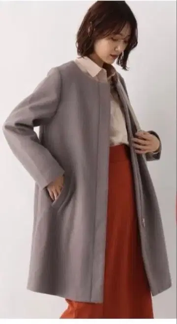 익명 추적. 새상품급/L 사이즈 2way 코트 아쉬 브라운