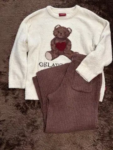 젤라또피케 원 포인트 베어 룸웨어 세트