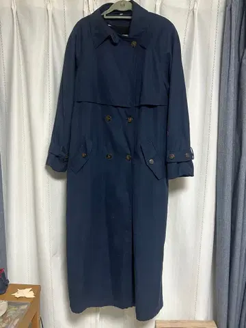 XCEPTION 네이비 트렌치코트