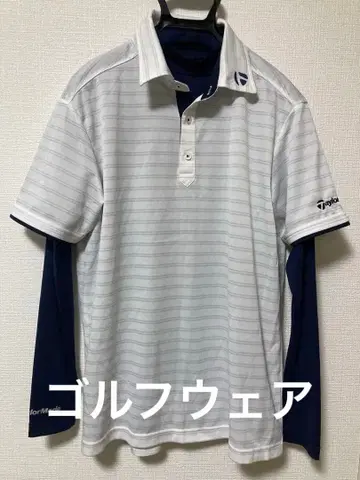 골프웨어 TaylorMade 반팔 피케 셔츠와 긴팔 언더웨어 세트