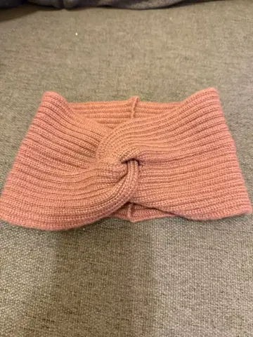 허그아워 사토 섬유 캐시미어 리브 터번 헤어밴드