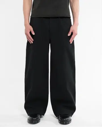 A$APMODE Stacked Canvas 와이드 레그 팬츠 M