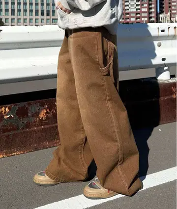 sedacle 오버 다이 페인터 데님 브라운 M