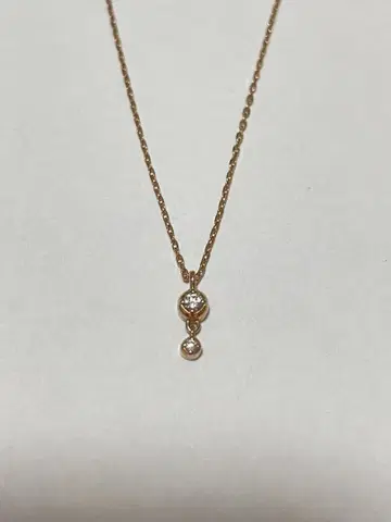 ete 목걸이 핑크 골드 K10