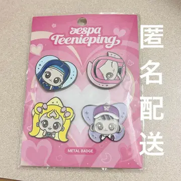 [ 한국 ] aespa Teenieping 티니핑 핀 배지 메탈 배지