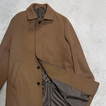 INHERIT 울 혼방 스텐카라 코트 카멜