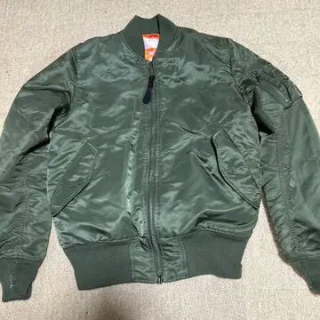 ALPHA INDUSTRIES MA-1 자켓 M 올리브 그린