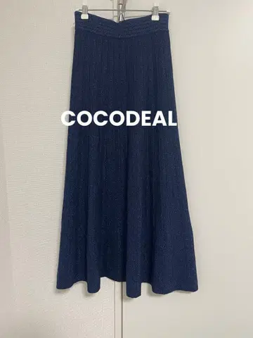 COCODEAL 코코딜 라메 니트 스커트