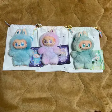 정품 popmart 러브비 에너지 봉제 인형 3개 세트
