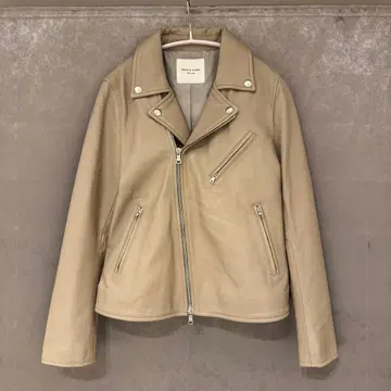 FREAK'S STORE 램 가죽 더블 라이더 자켓 라이트 모카