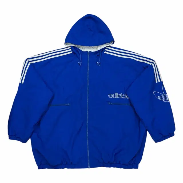 아디다스 해외판 방탄 정국 꾹디다스 트레포일 누빔 바람막이 자켓 블루
