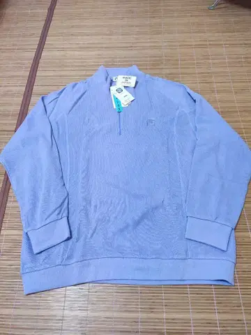 FILA 새상품! 연보라 남성용 하프 지퍼 스웨터 XL