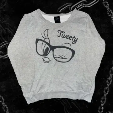 루니 툰즈 트위티 롱 T 헤이세이 Y2K 갸루